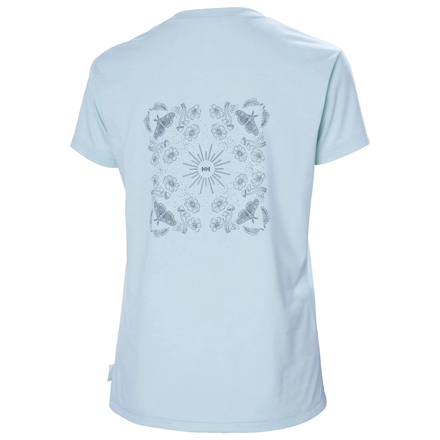 Image of Helly Hansen W Skog Recycled Graphic Tee Pinnacle Blue HELLY HANSEN