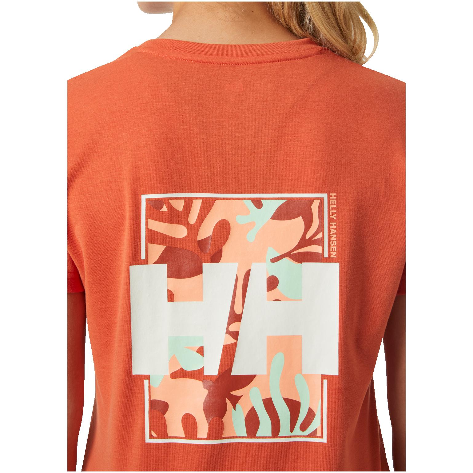 Image of Helly Hansen W Skog Recycled Graphic Tee Terracotta HELLY HANSEN