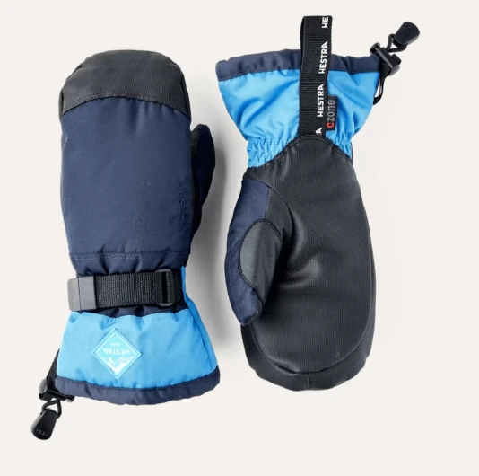 HESTRA Hestra Gauntlet Czone JR 3-Finger Junior Mitt Navy Sky / 7 Snowfit