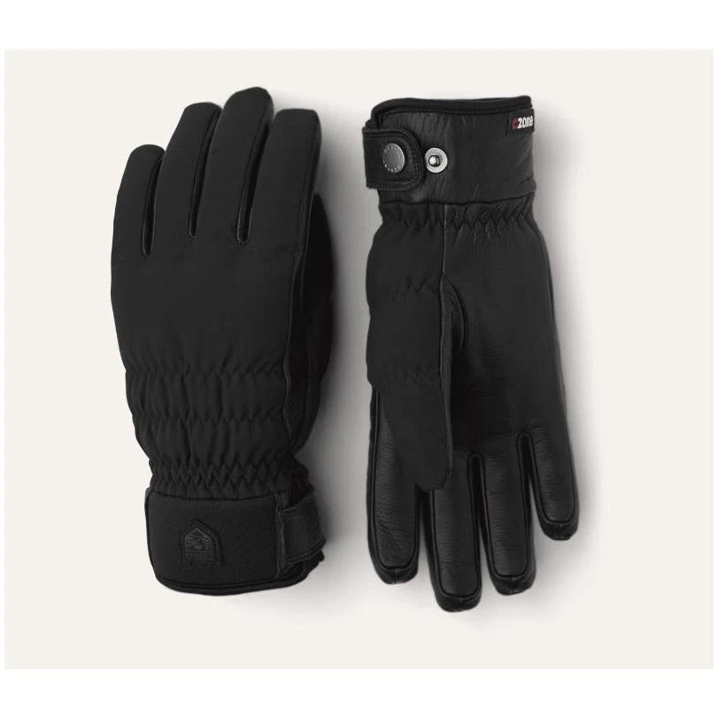 Collection of HESTRA Hestra Luomi CZone Female Glove Black-8 Snowfit in a gallery layout