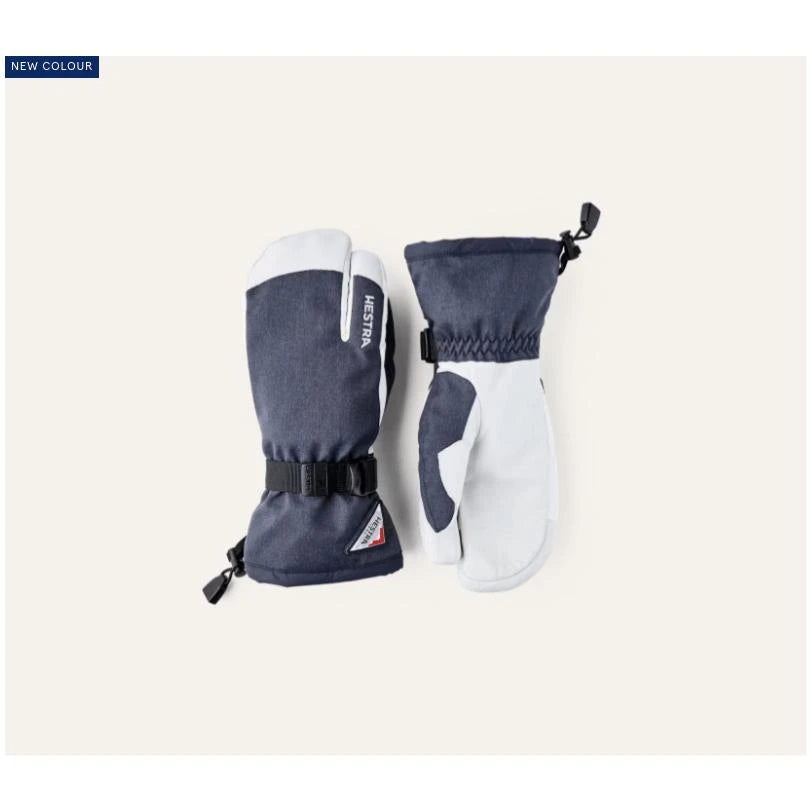 Image of HESTRA Hestra Powder Gaunlet 3 Finger Mitt Navy-Off-White-8 Snowfit