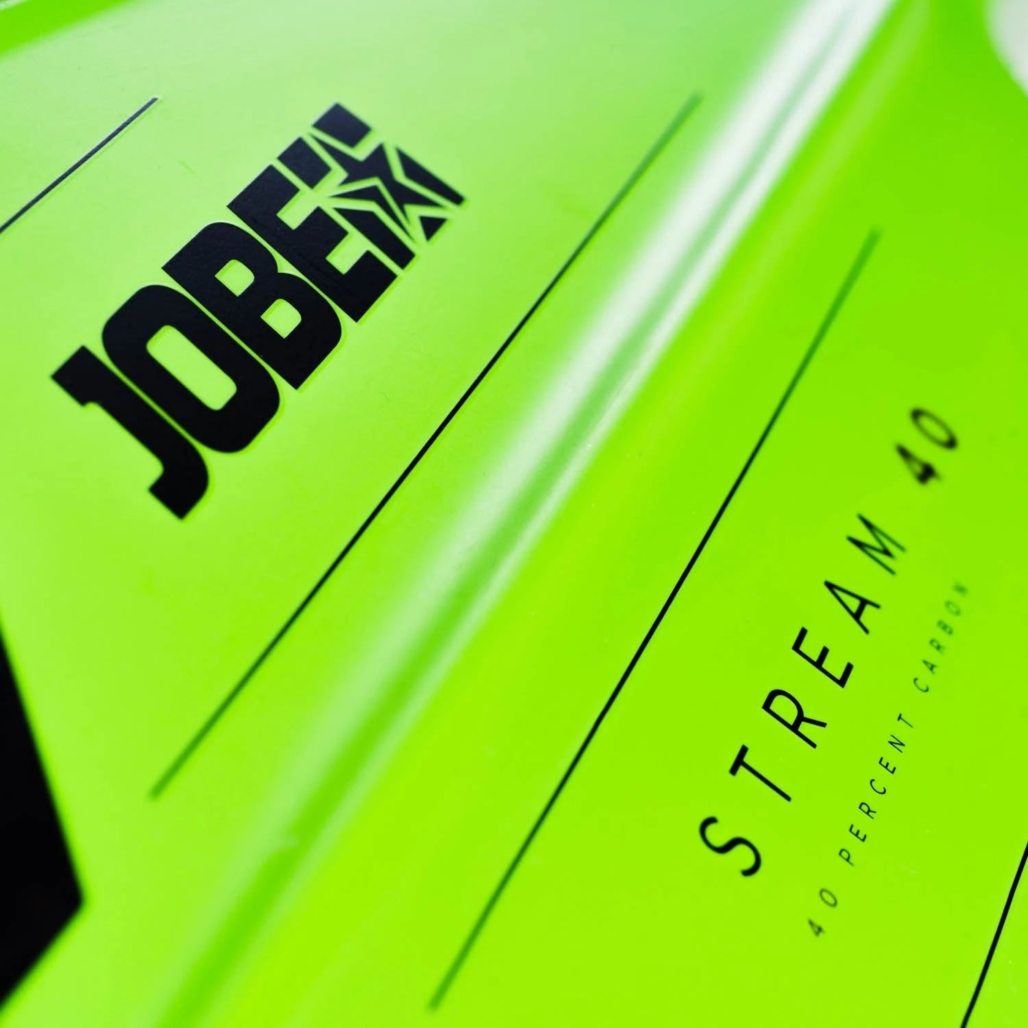 Image of Jobe Stream Carbon 40 3pc SUP Paddle Lime JOBE