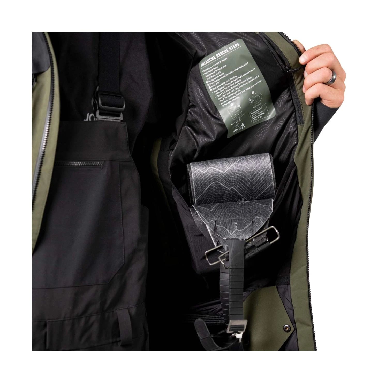 Image of Jones  Mountain Surf Parka Pine Green JONES SNOWBOARDS