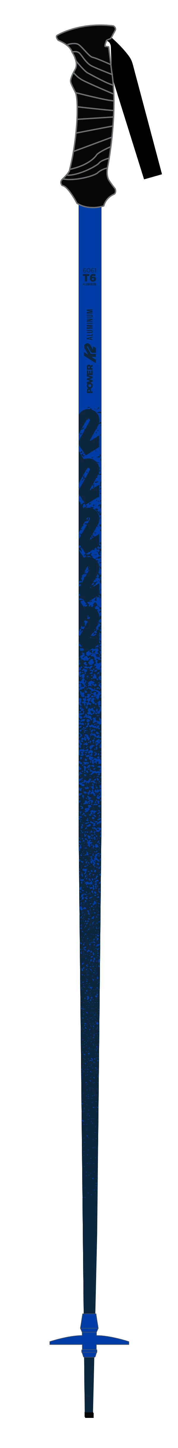 K2 K2 Power Aluminuim Ski Pole 135cm / Blue Snowfit