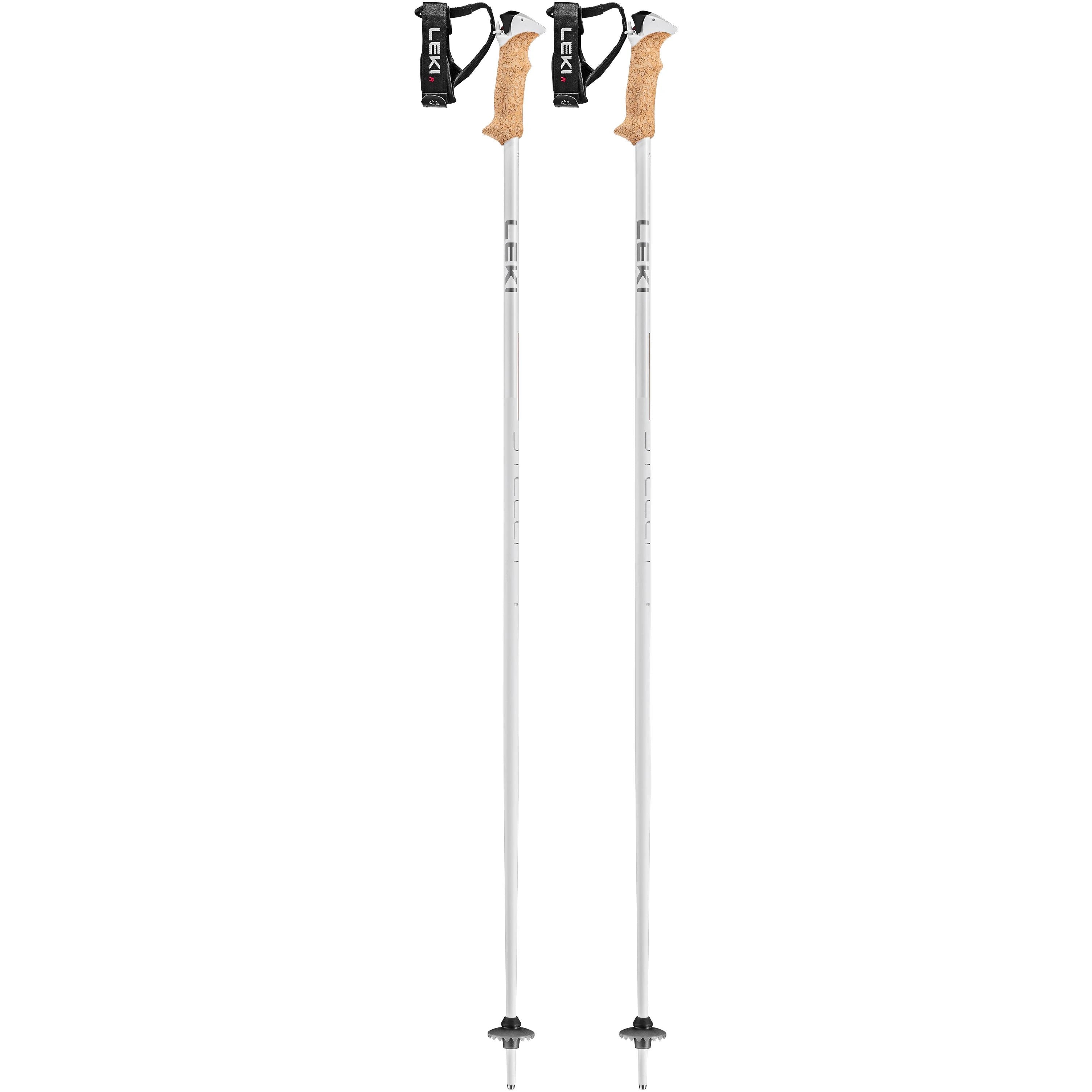 Image of Snowfit Leki Stella S Ski Pole 120cm-White-Silver-White-Gold Snowfit