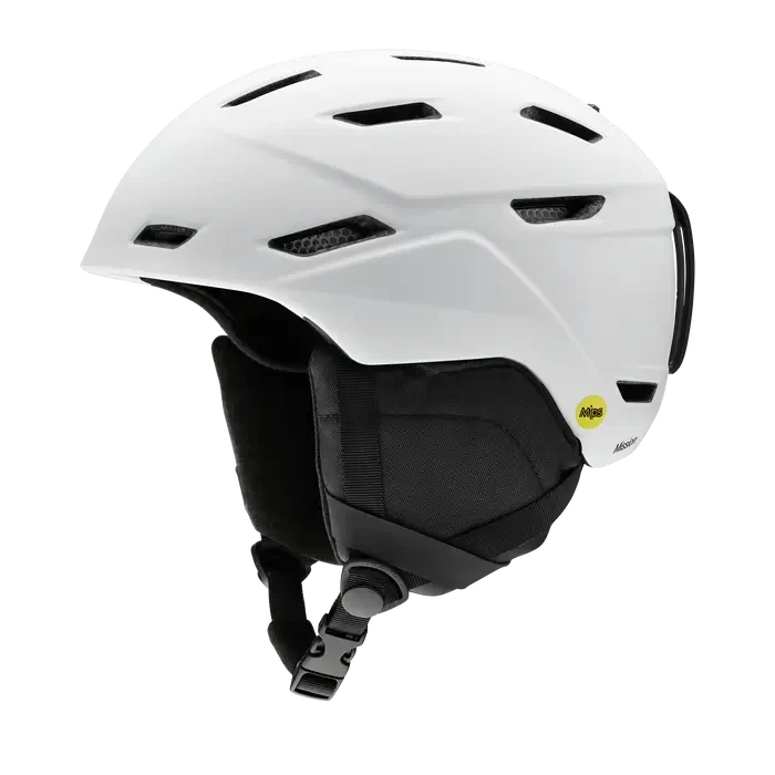 Collection of SMITH OPTICS Mission Mips Helmet White-S-2025 Snowfit in a gallery layout