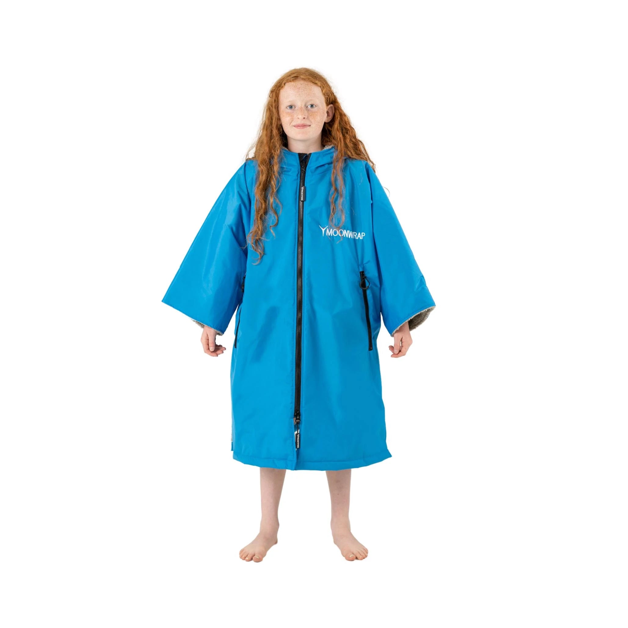 Image of Moonwrap Kids Changing Robe Electric Blue MOONWRAP