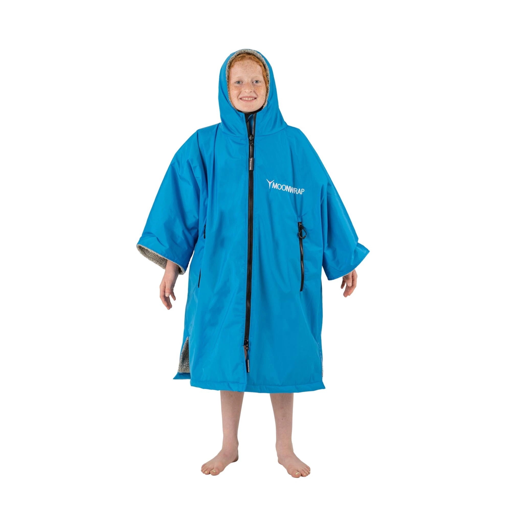 Image of Moonwrap Kids Changing Robe Electric Blue MOONWRAP