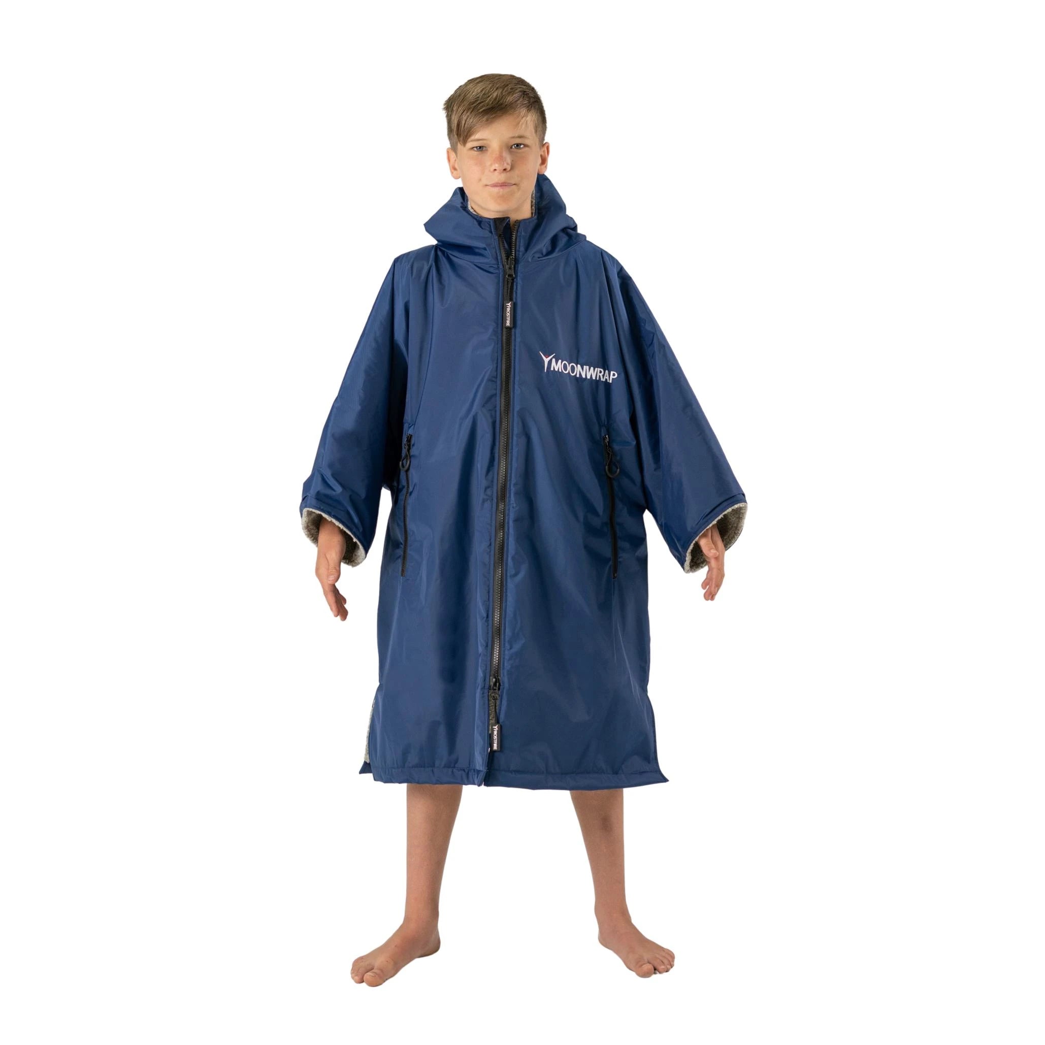 Image of Moonwrap Kids Changing Robe Navy MOONWRAP