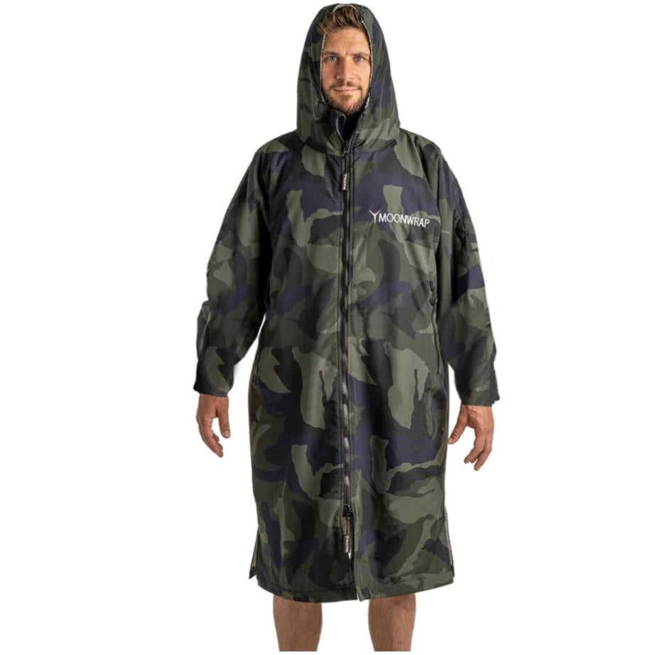 Image of Moonwrap Long Sleeve Changing Robe Camo MOONWRAP