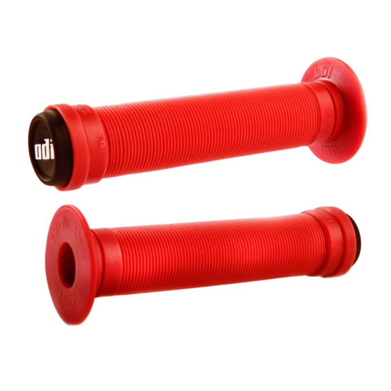 Image of Snowfit ODI Long Neck Grips with Flange Anthblack-Red Snowfit
