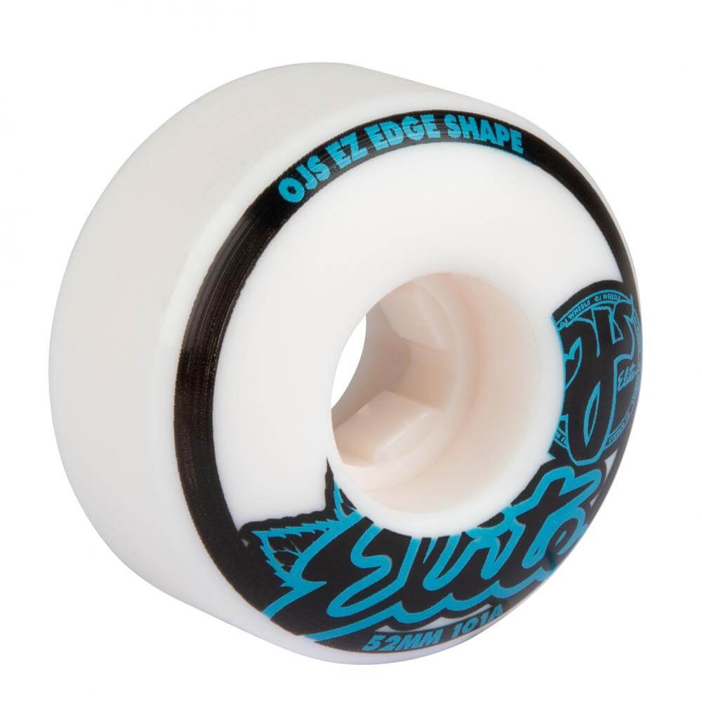 Image of OJ Wheels OJ Elite Skate Wheels Elite EZ Edge 101a White  Snowfit