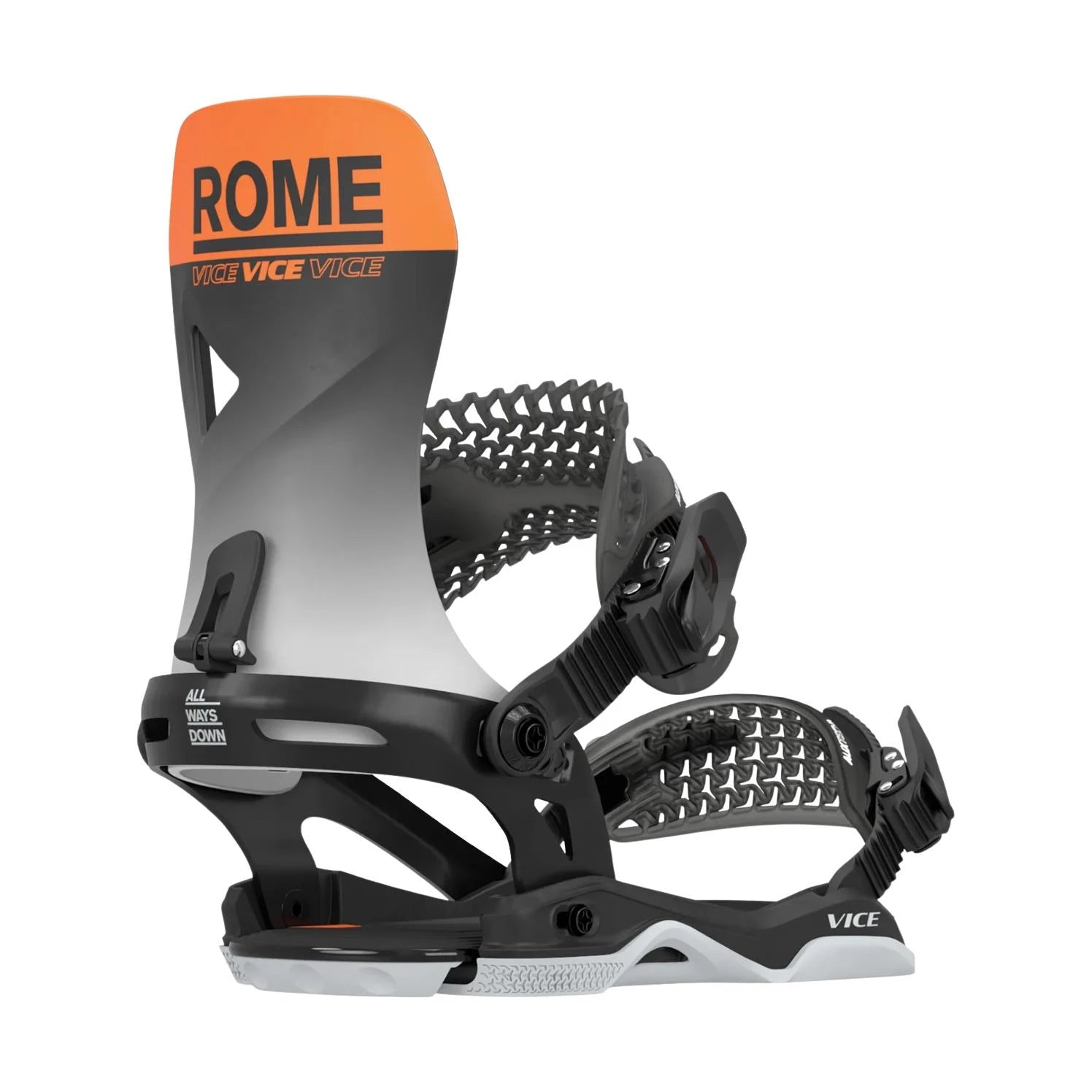 Image of Rome Vice Black/Orange Bindings ROME SDS