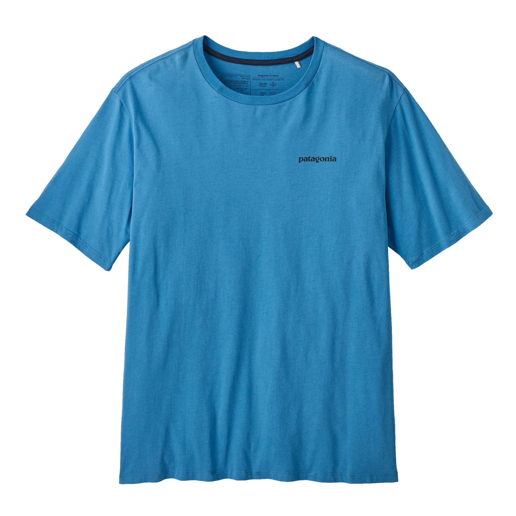 Patagonia P 6 Mission Organic T Shirt Ancapa Blue Men s S