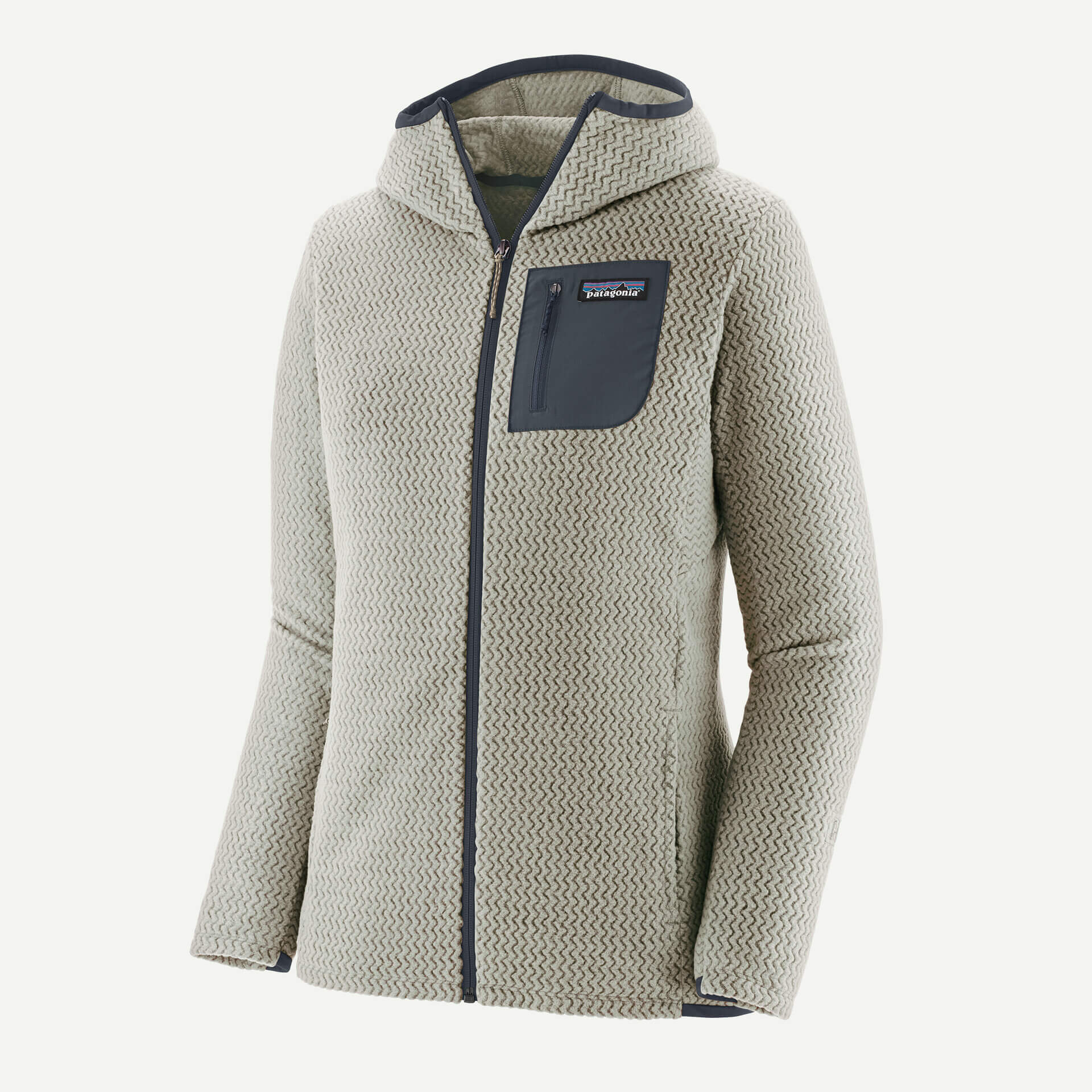 Image of PATAGONIA Patagonia W's R1 Air Full-Zip Hoody Wool-White-L Snowfit