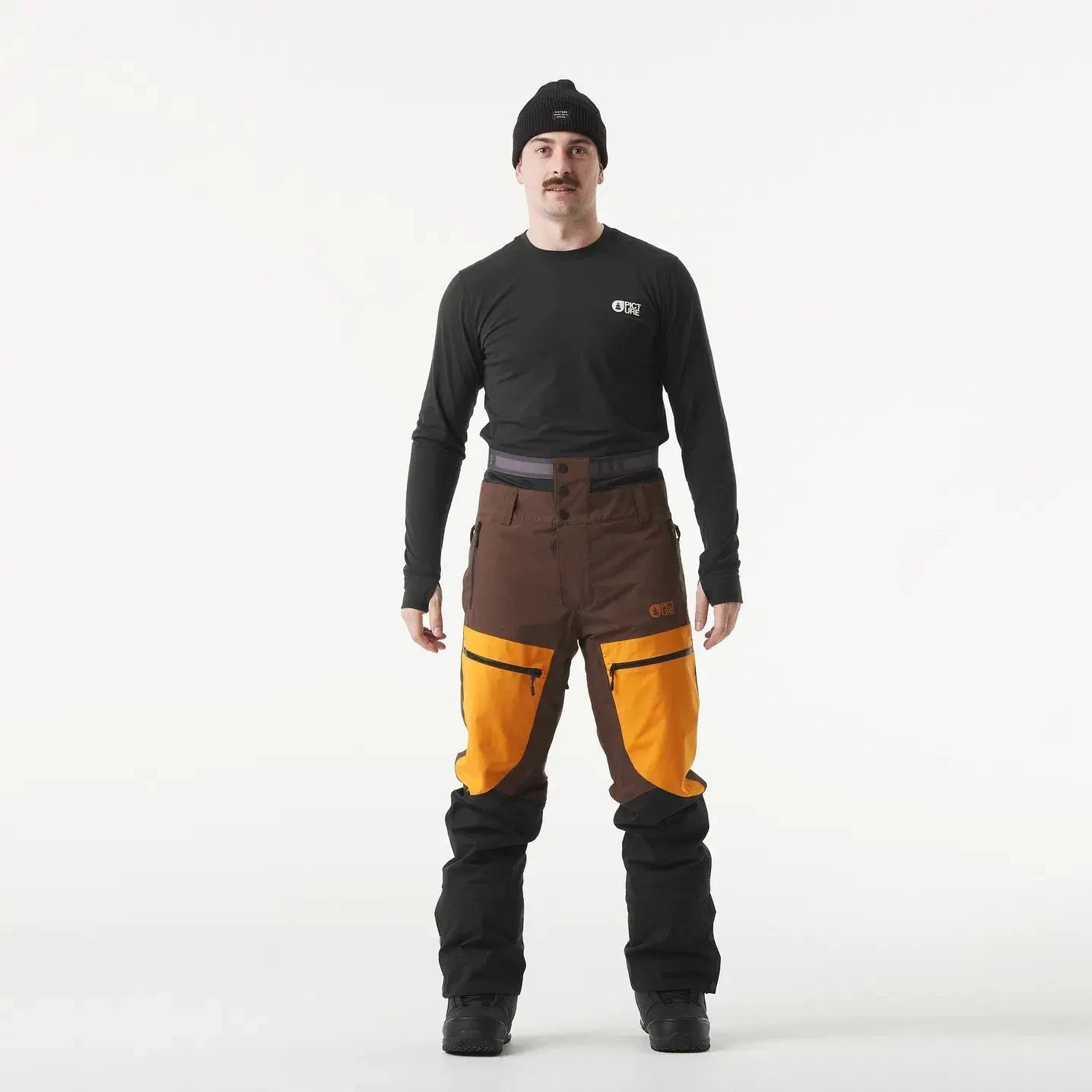 Image of PICTURE ORGANIC CLOTHING Picture Naikoon Snow Pants Black-Chicory-Honey-XL-2025 Snowfit