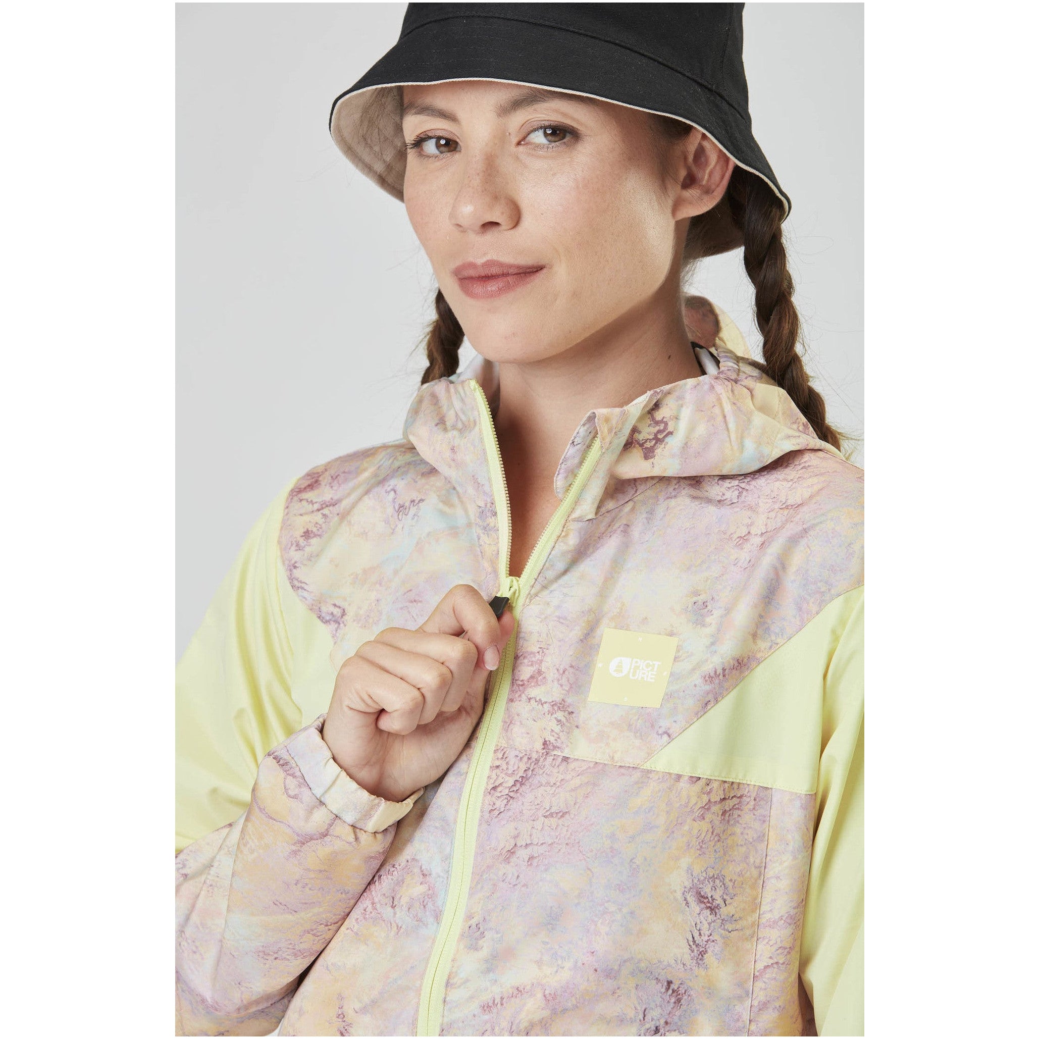 Image of Picture Scale Printed Jacket Geology Cream PICTURE ORGANIC CLOTHING