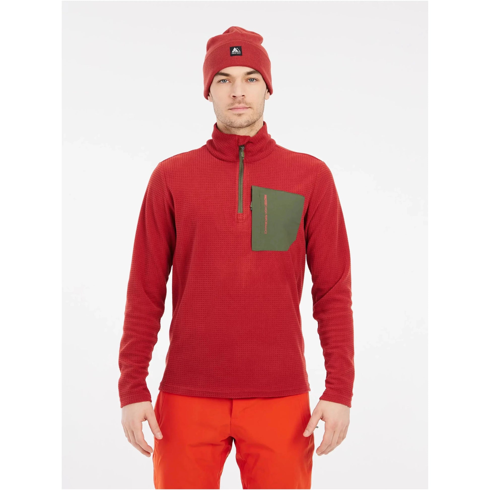 PROTEST Protest Care Fleece Barn-Red-XL Snowfit