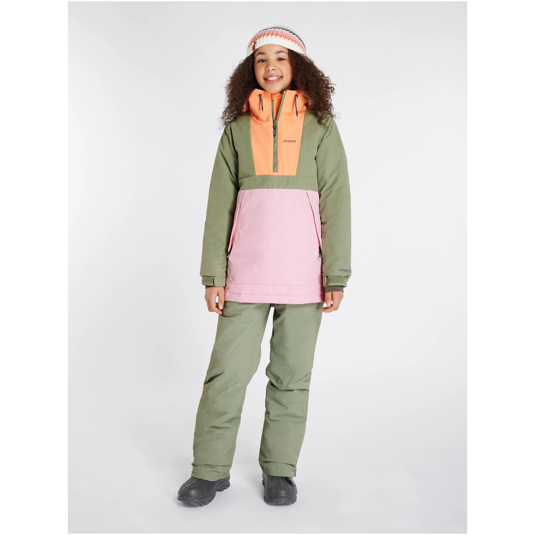 Image of Protest Sennay Jr Anorak Juniper PROTEST