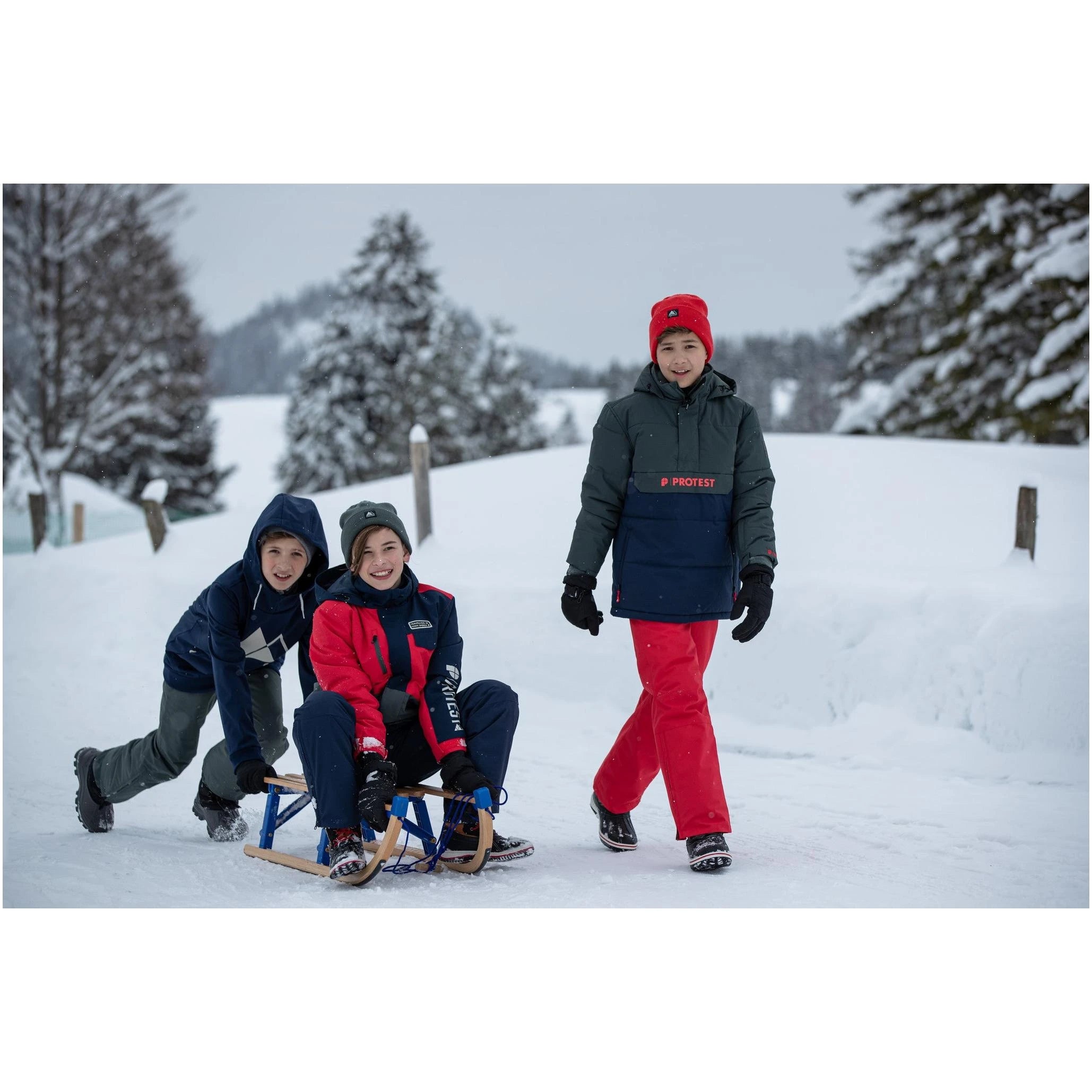 Image of Protest Spiket Jr Snowpants Hunter PROTEST