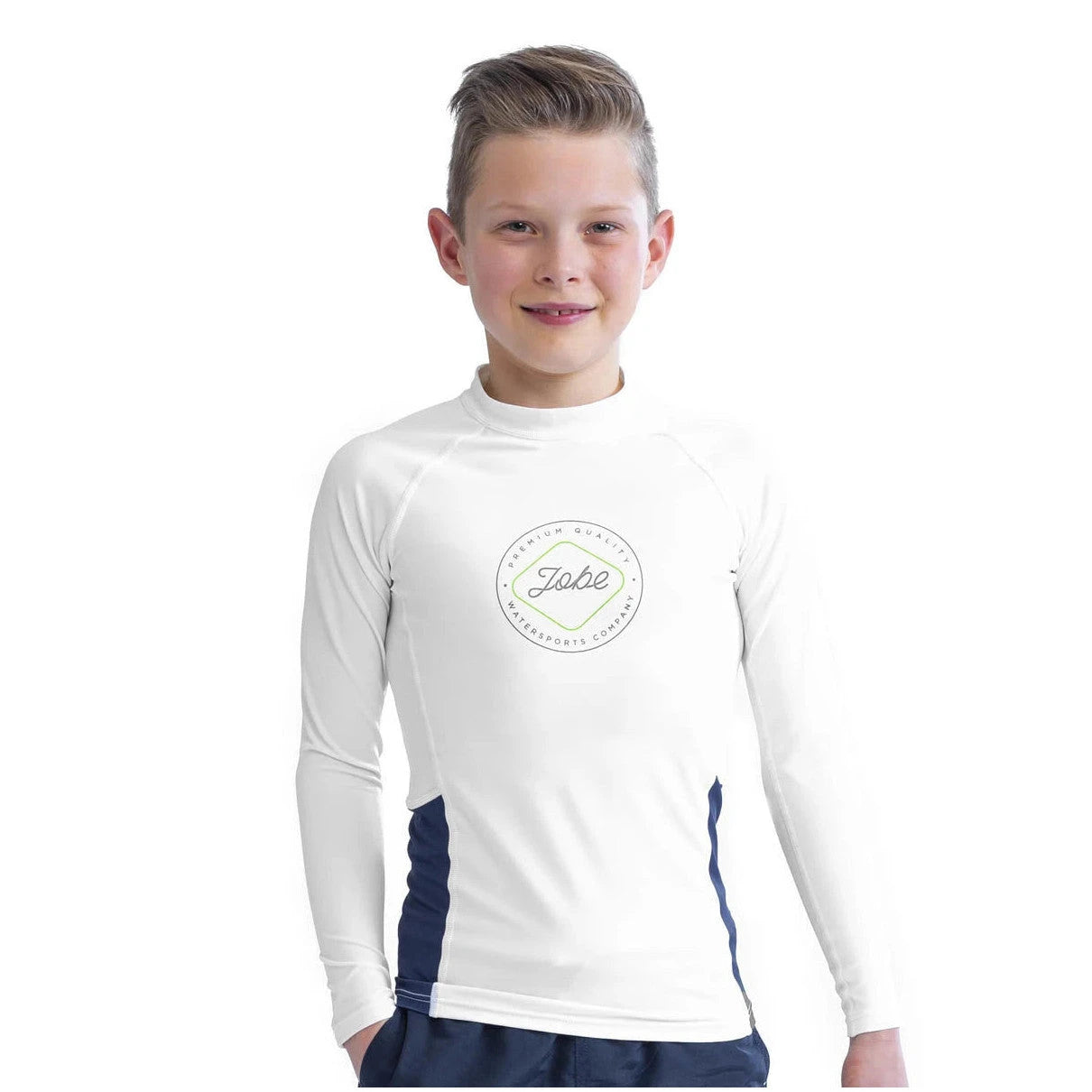 Image of JOBE Rash Guard Longsleeve Youth White-14-16 Snowfit