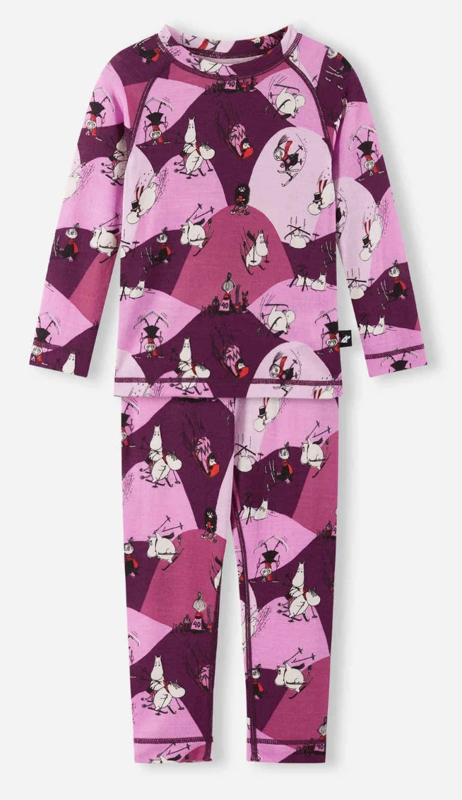 Image of REIMA Reima Moomin Trivsam Kids Thermal Set  Snowfit