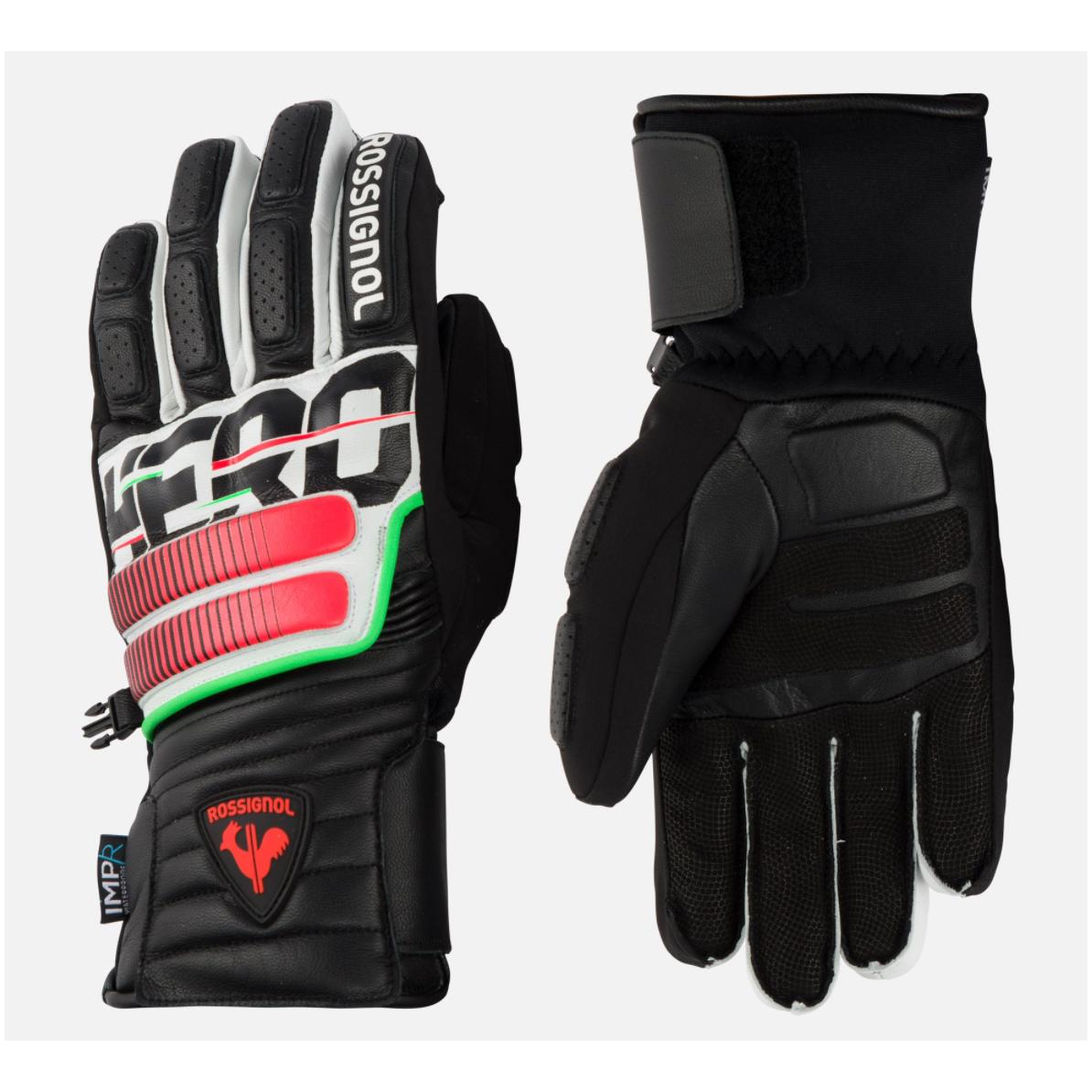 Image of Rossignol Hero Race Leather Glove Black ROSSIGNOL