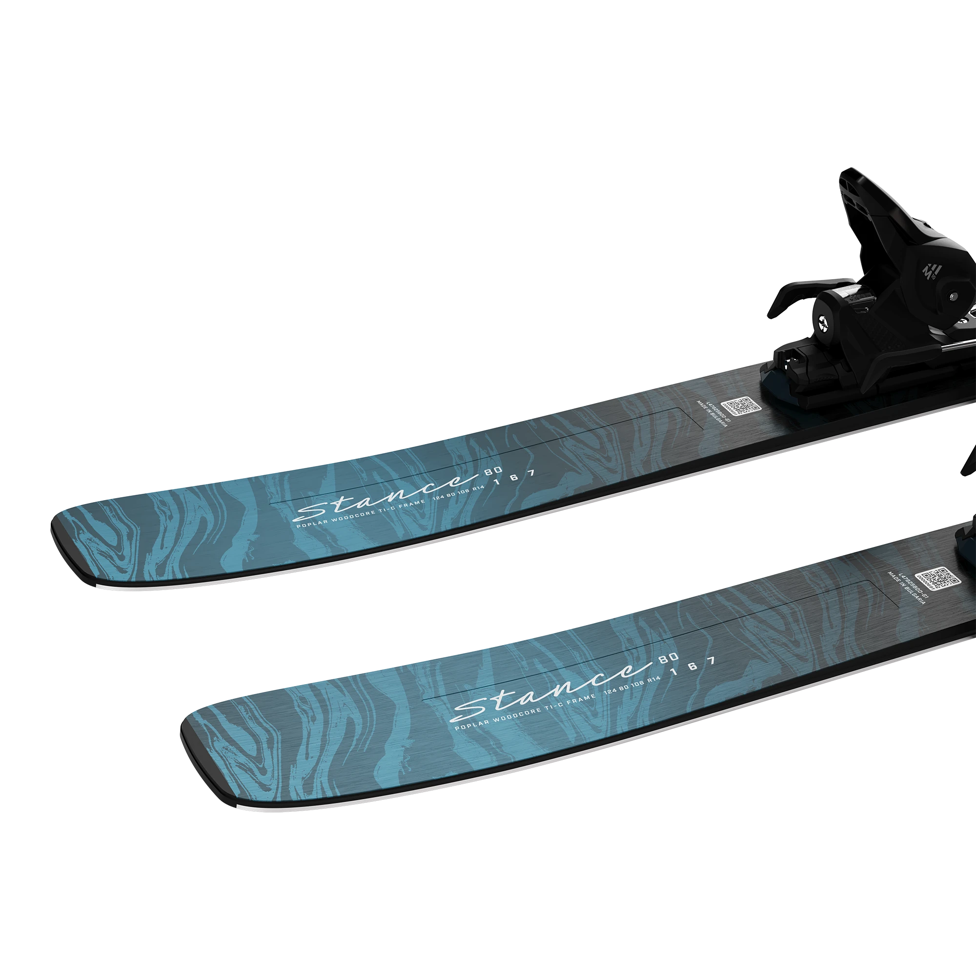 Image of SALOMON Salomon E STANCE W 80 Skis + M10 GW Bindings  Snowfit
