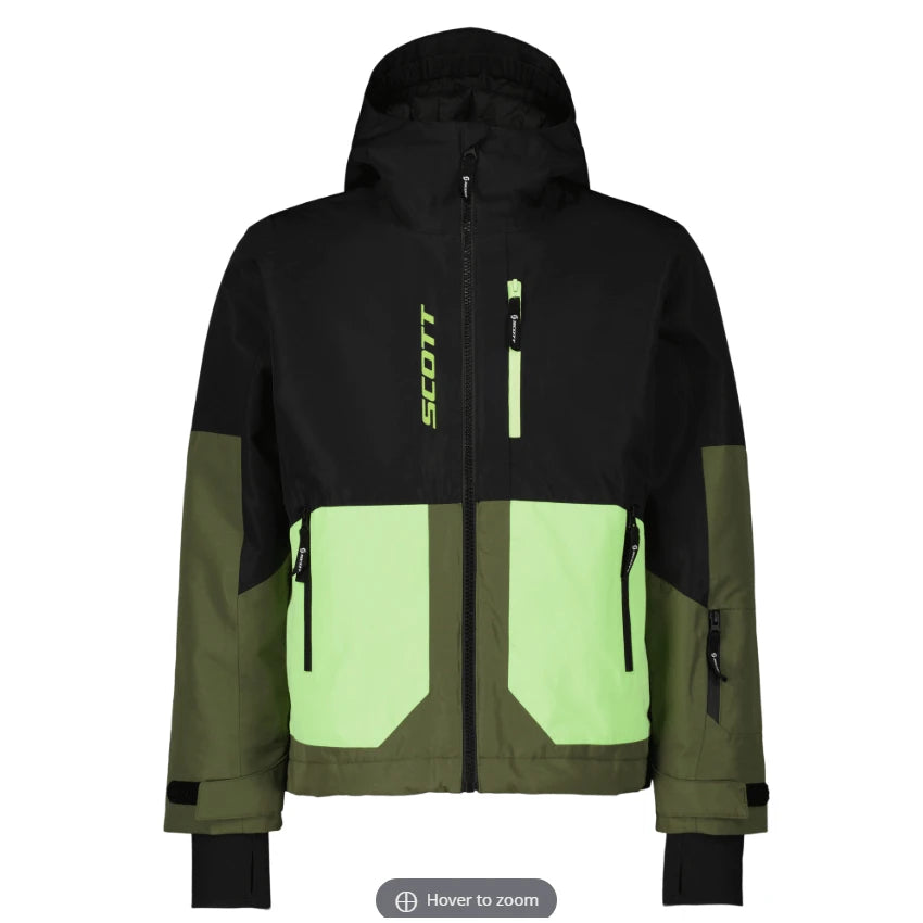 SCOTT Scott Vertic Dryo Jr Jacket Black/ Douglas Green / 176 Snowfit