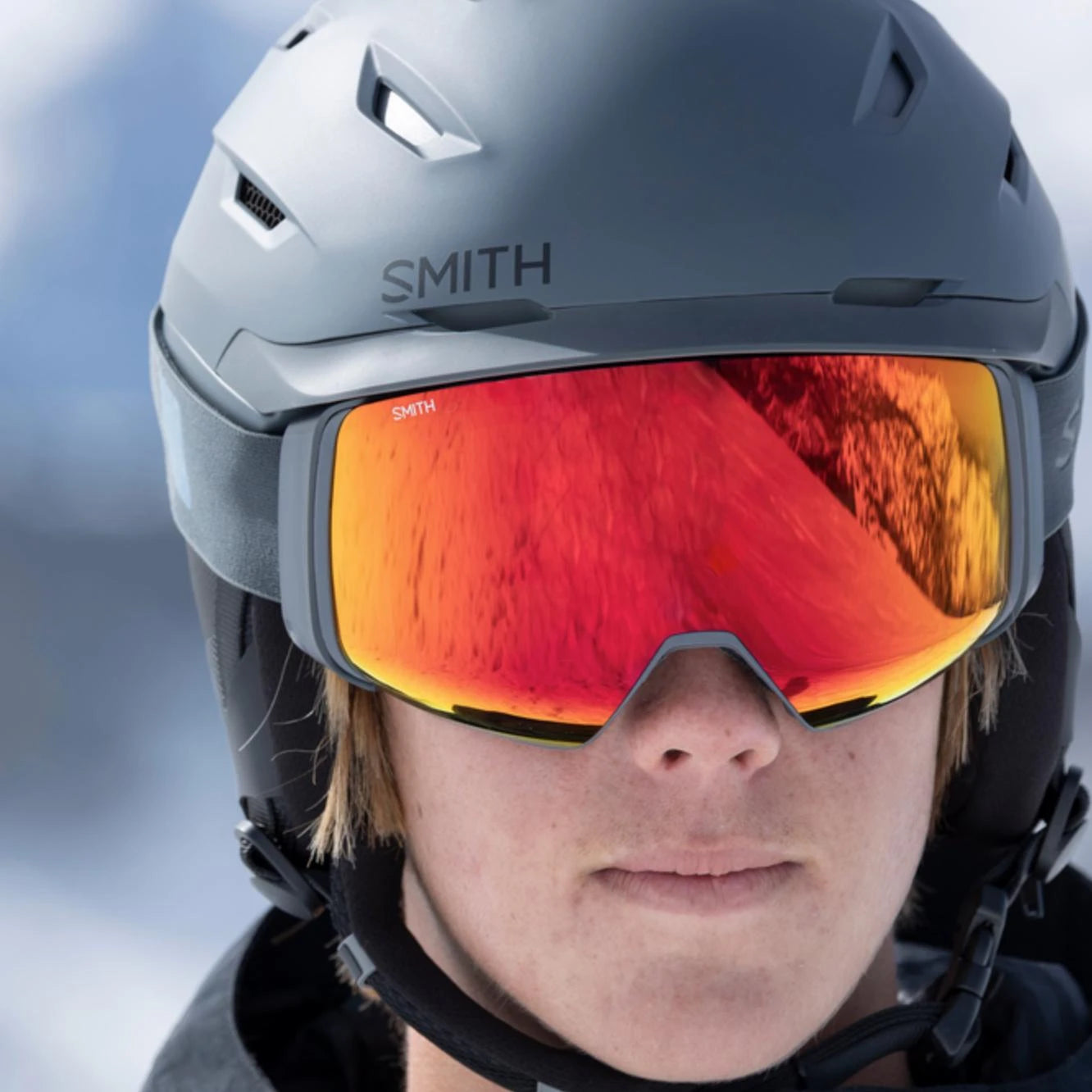 Collection of Smith Level Mips Helmet Matte Slate SMITH OPTICS in a gallery layout