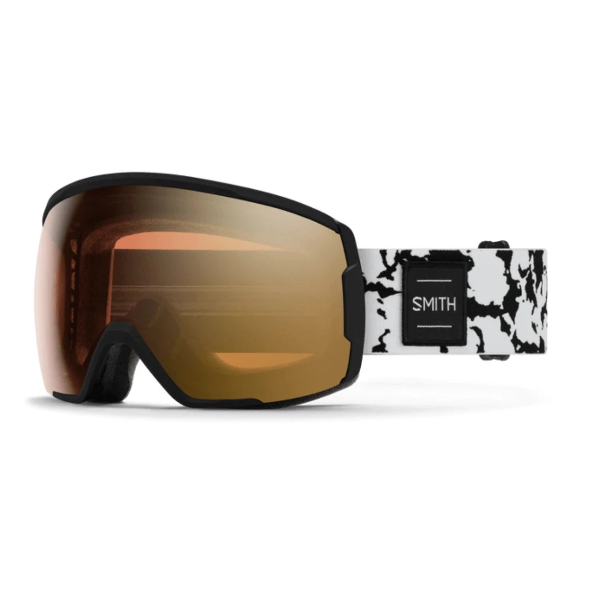 Image of SMITH OPTICS Smith Proxy Snow Goggle Black Marble - CP Pro Photochromic Gold Mirror Snowfit