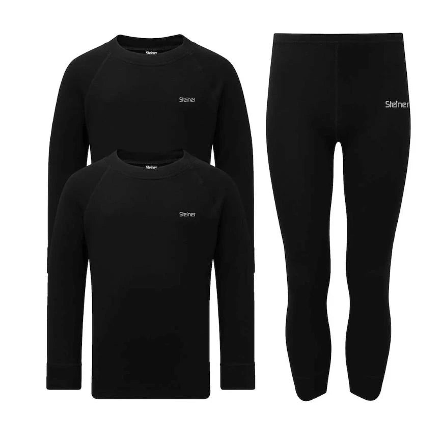 Collection of STEINER Steiner Kids Soft-Tec Active Thermal Bundle Black  Snowfit in a gallery layout