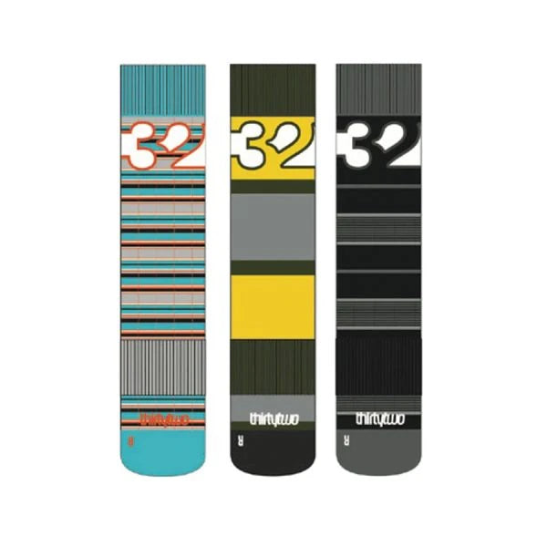 Image of THIRTYTWO Thirtytwo Men's Cut Out 3-Pack Sock  Snowfit