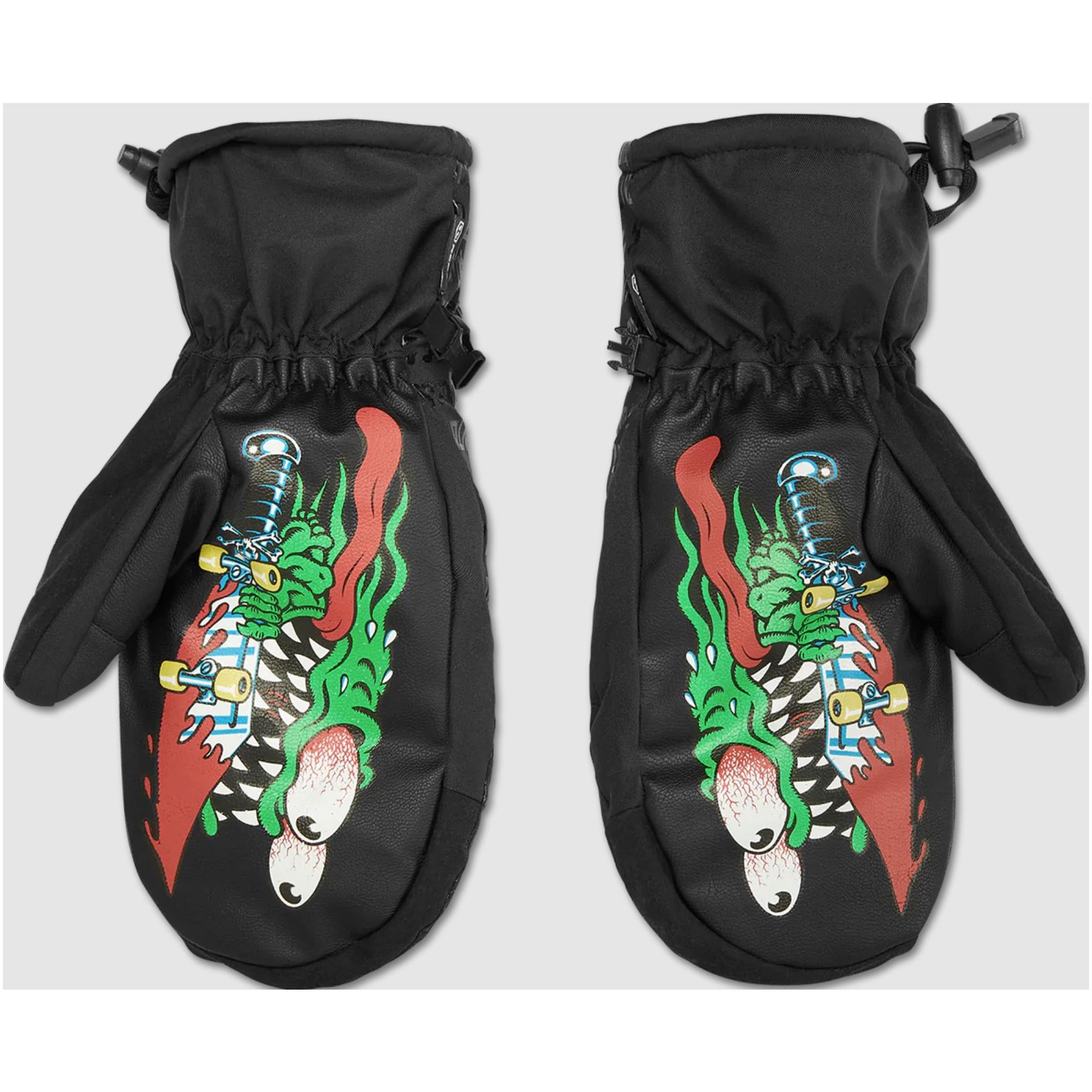 Collection of Thirtytwo  Santa Cruz Snowboard Mitt Black THIRTYTWO in a gallery layout