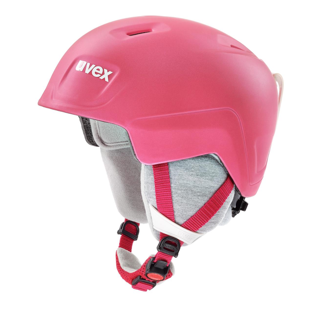 Collection of Uvex Manic Pro Jr Snow Helmet Pink Matte UVEX in a gallery layout