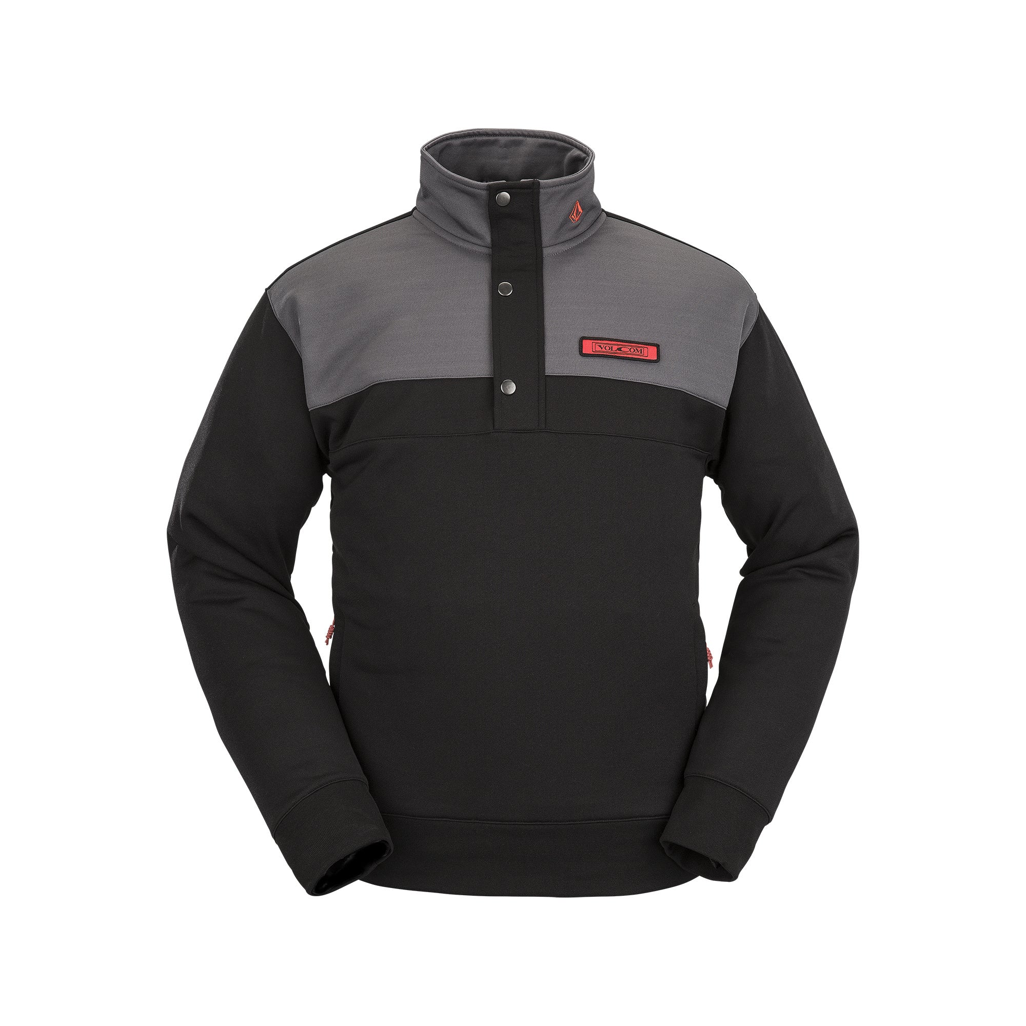 Image of Volcom She Crew Fleece Black VOLCOM