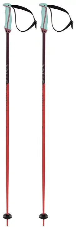 Image of VOLKL Volkl Phantastick 16mm Ski Poles 130cm-Red Snowfit
