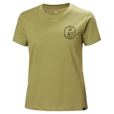 Image of W F2F Organic Cotton T-Shirt Sage HELLY HANSEN