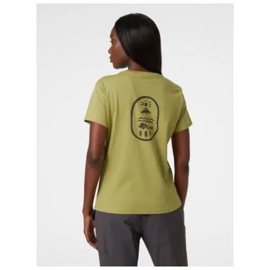 Image of W F2F Organic Cotton T-Shirt Sage HELLY HANSEN